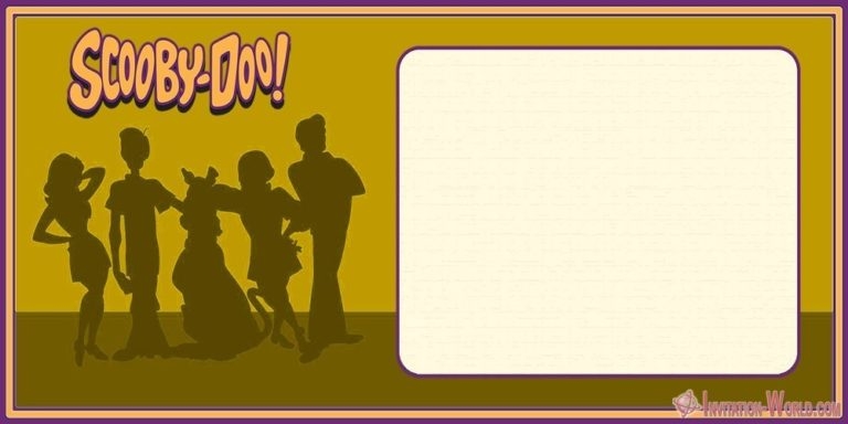Scooby Doo Template Blank Invitation World