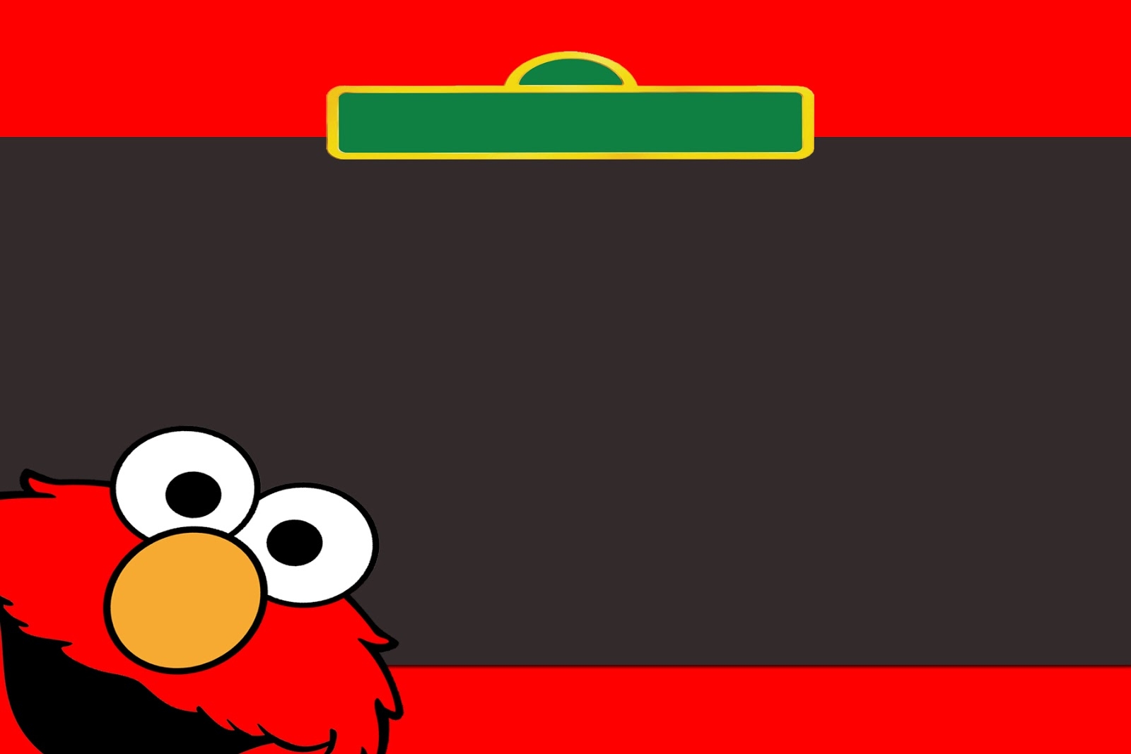 Sesame Street Blank Invitations