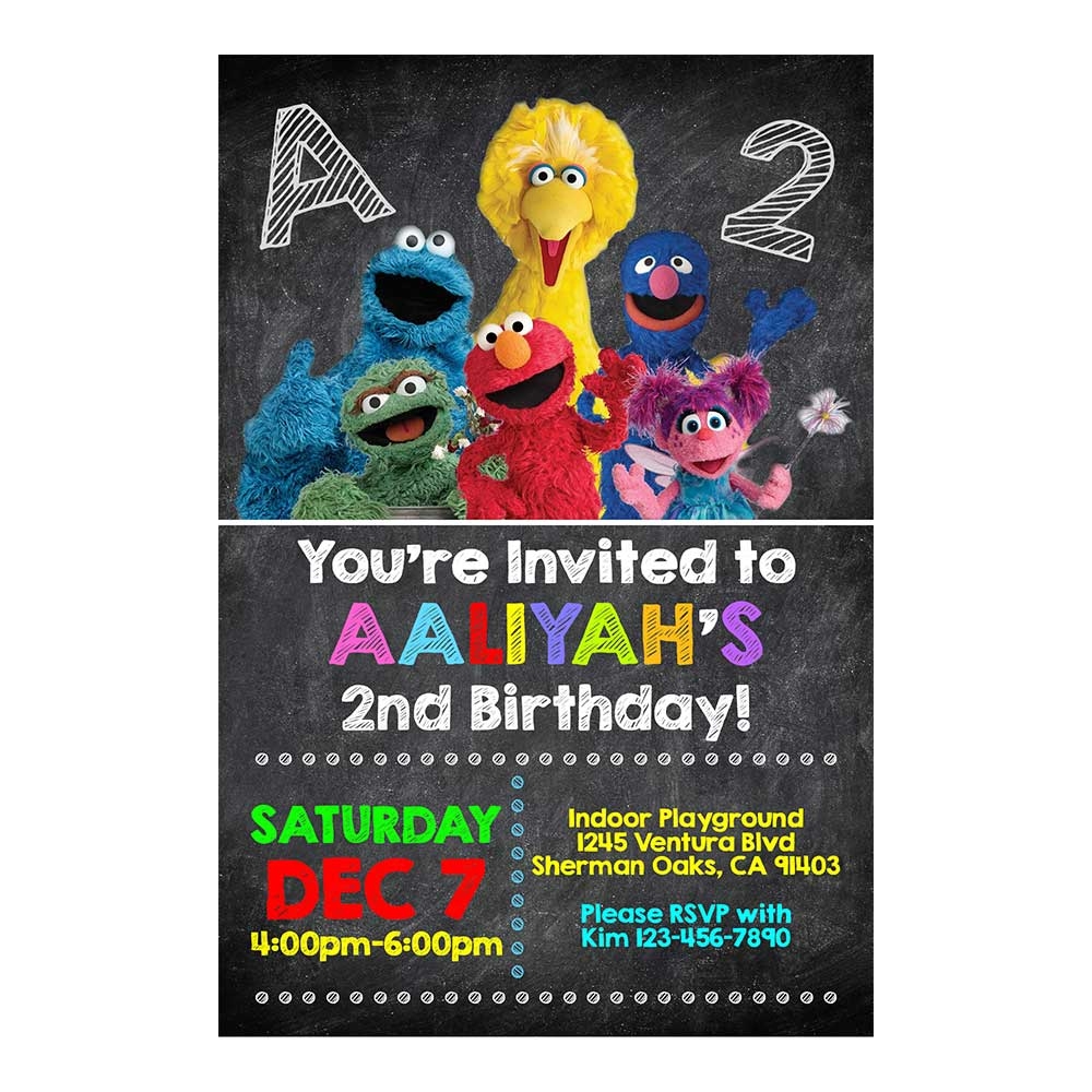 Sesame Street Invitations General Prints