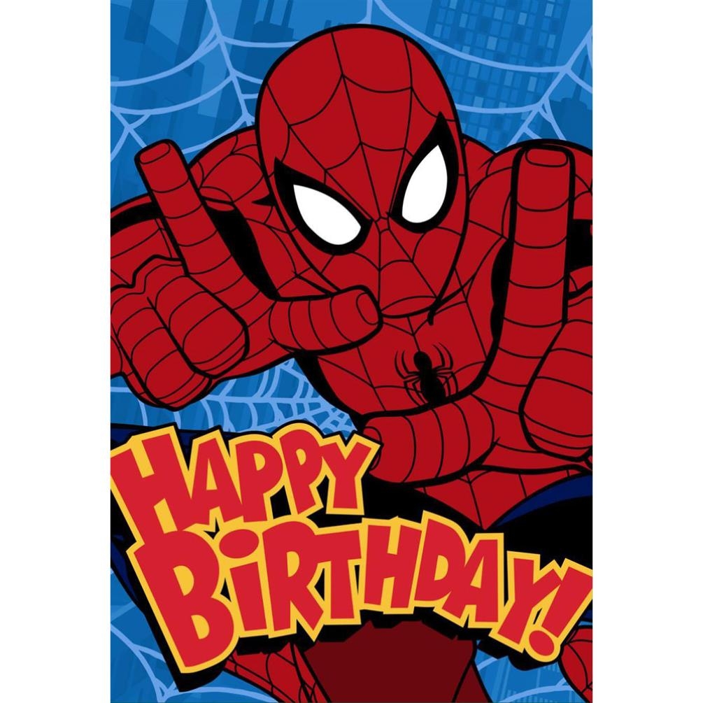 Spiderman Printable Birthday Card