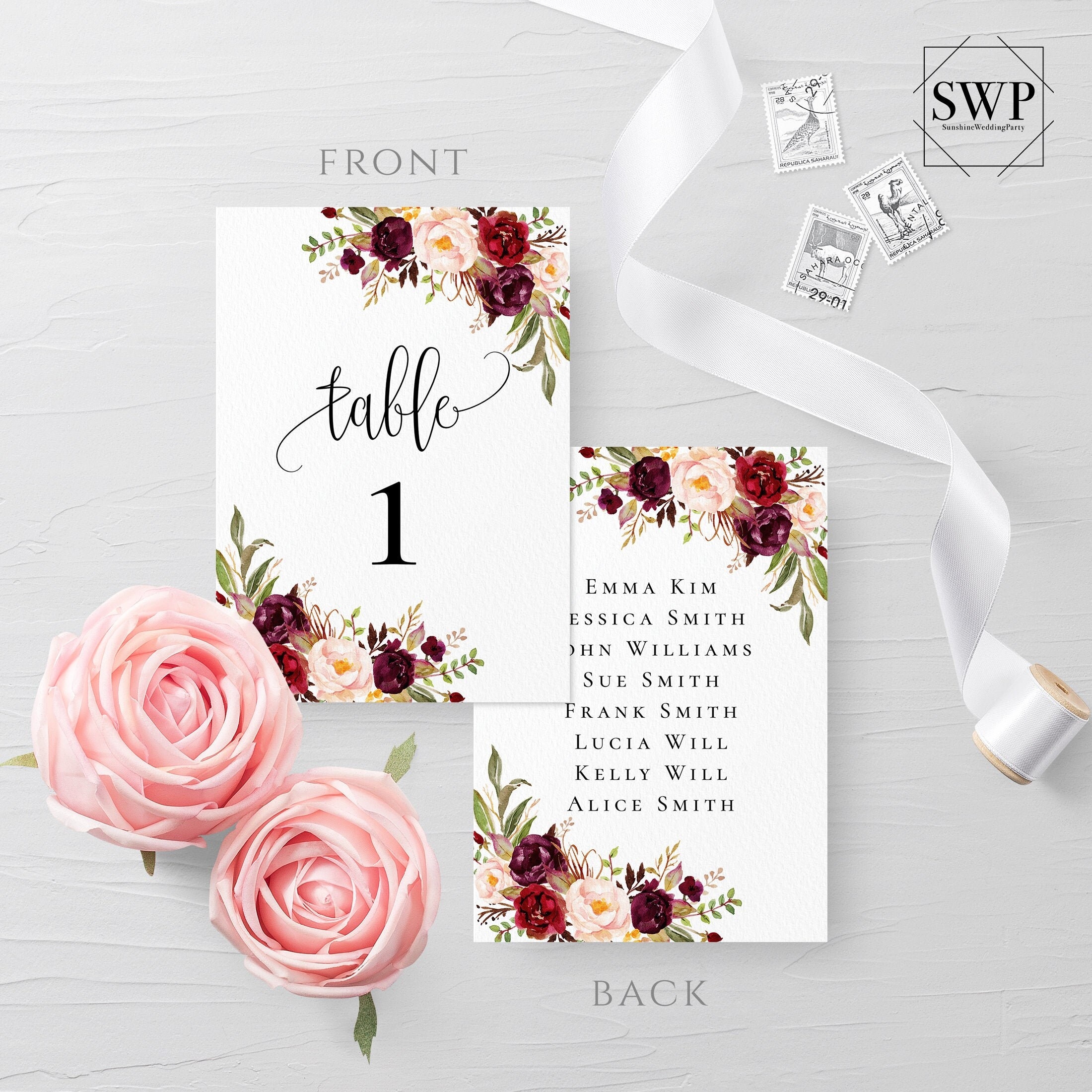 Table Card Template Wedding Table Number Printable Wedding Table Card 