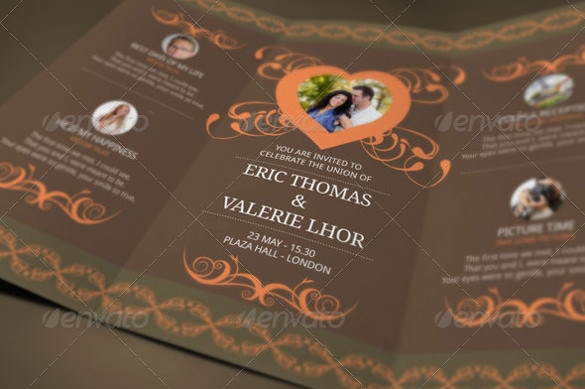Tri Fold Invitation Template Collection