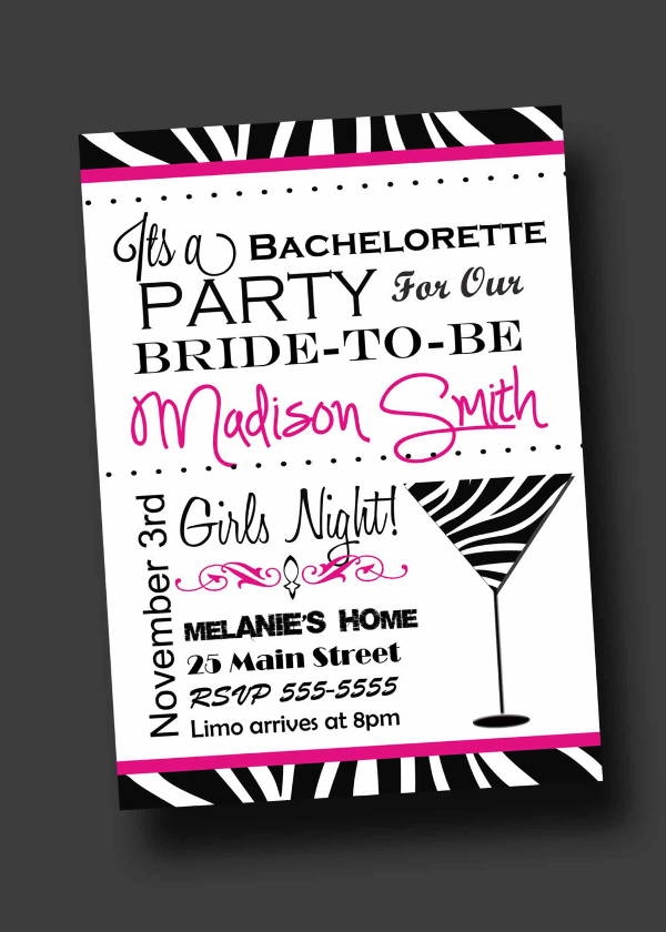 View Bachelorette Party Invitations Free PNG US Invitation Template