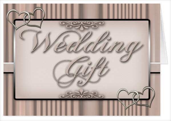 Wedding Card Gift Template Cards Design Templates